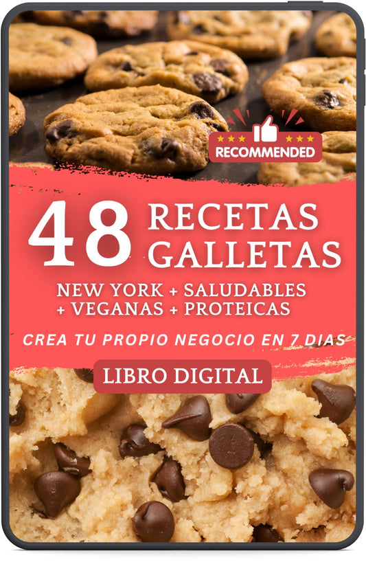 Cocina, vende y gana desde casa: 48 Recetas de Galletas New York + 9 Bonos de Regalo!